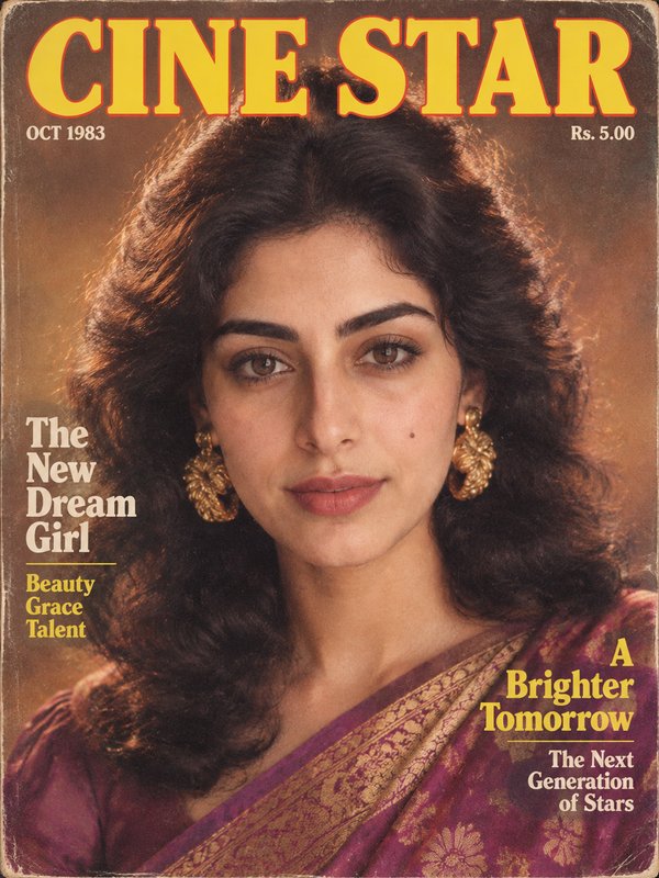 Bollywood Star 1980s photo example