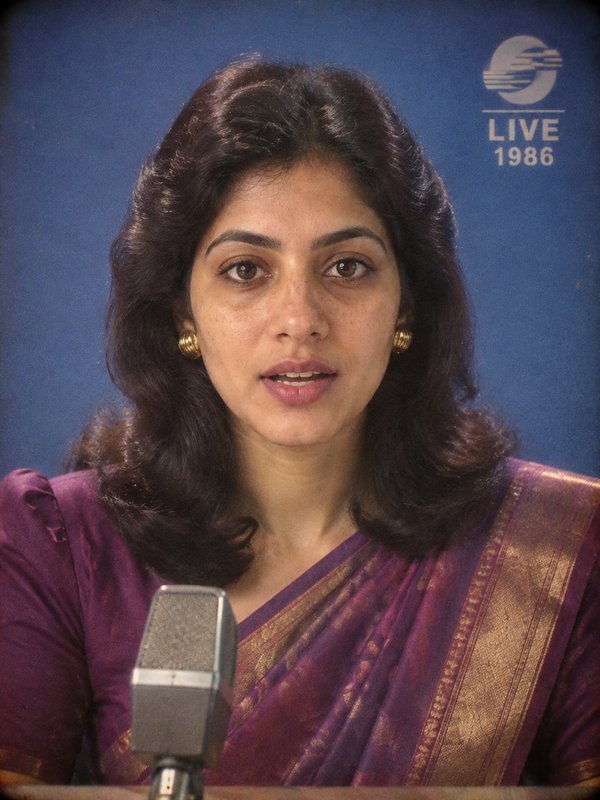 TV Interview 1980s photo example